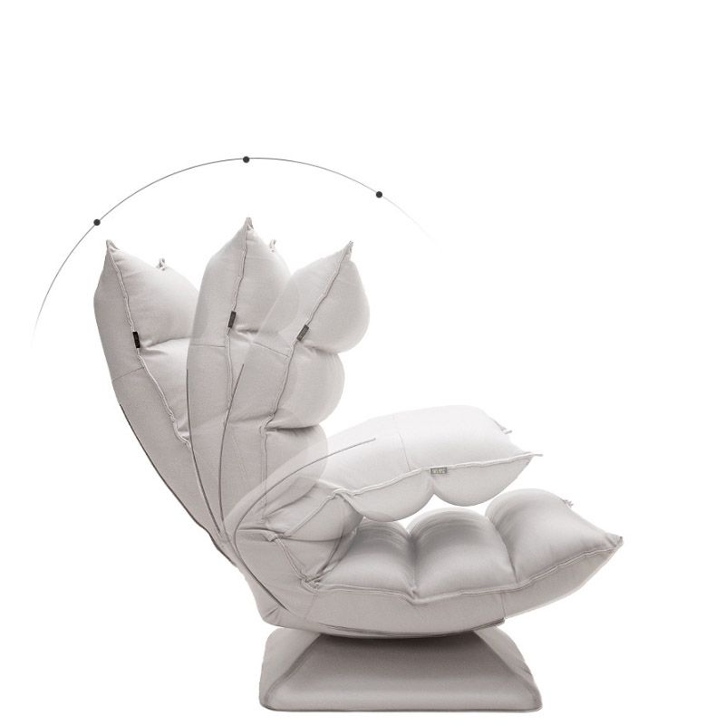 Sedia reclinabile in metallo in metallo reclinabile standard.