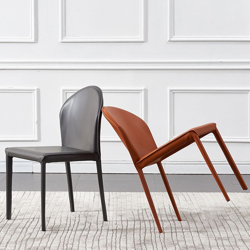 Contemporary Kitchen Dining Side Chair Matte Finish Dining Chair Clearhalo 'Dining Chairs' 'Dining Tables & Seating' 'dining_chair' 'furn' 'furn_dining_chair' 'Furniture' 'Kitchen & Dining Furniture' 1200x1200_cd62db5e-4b3b-4b7a-8bdc-ee7e35ace1df