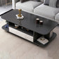 Scandinavian Coffee Table with Shelves and 1 Drawer Cocktail Table Clearhalo 'Coffee & Accent Tables' 'Coffee Tables' 'coffee_tables' 'furn' 'furn_coffee_tables' 'Furniture' 'Living Room Furniture' 1200x1200_cd633ed9-791d-412e-a6b2-3eba67eb55eb