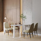 Contemporary Stone Dinner Table Double Pedestal Dining Room Table for Home Clearhalo ' dining_table' 'Dining Tables & Seating' 'Dining Tables' 'furn' 'furn_dining_table' 'Furniture' 'furniture_dining_table' 'Kitchen & Dining Furniture' 'kitchen&dining_furn' 'kitchen' 'kitchen_dining_table' 1200x1200_cd64439d-bb4d-40d0-b2a8-8af6f0e526bc