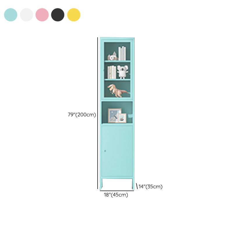 Modern Minimalist Metal Floor Display Stand, Bookshelf in Any Room Clearhalo 'Bookcases' 'furn' 'furn_bookcases' 'Furniture' 'Office Furniture' 1200x1200_cd660765-7d90-4b59-bf38-b34d163924bd