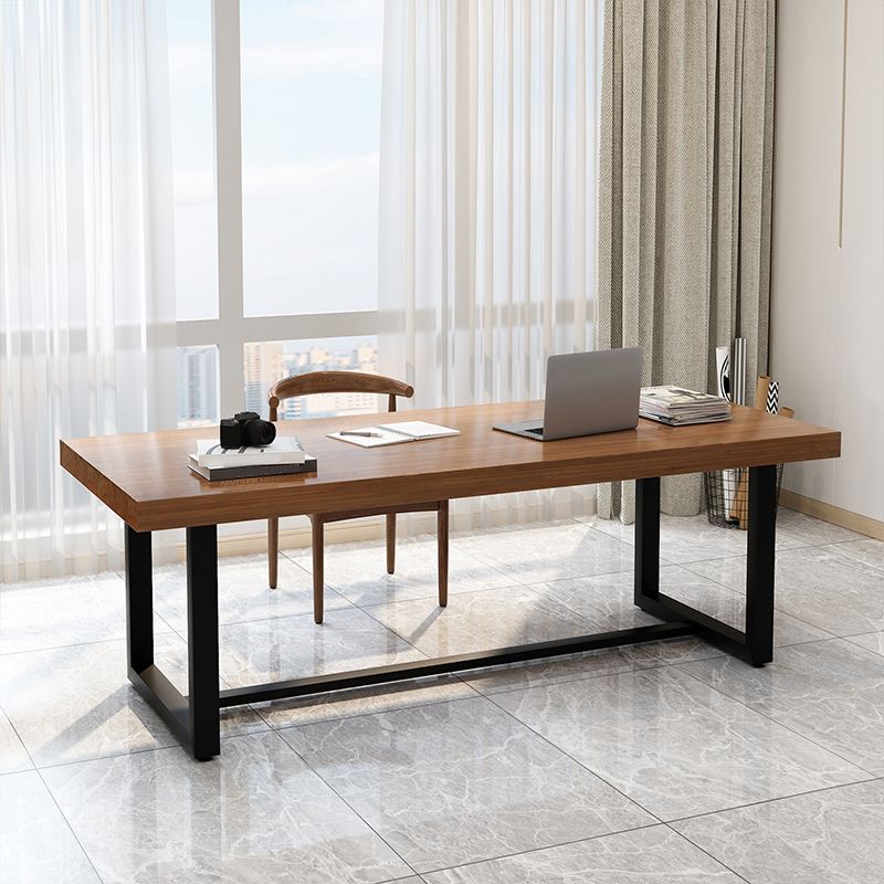 Escritorio de escritura rectangular de madera maciza mesa de reunión de oficina industrial