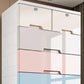 Plastic Storage Cabinet with Legs Modern Wardrobe Armoire for Home