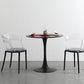 Contemporary Style Arm Chair Open Back Side Plastic Chair for Dining Room