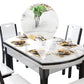 Sintered Stone Top Table 4 Legs Dining Table Home Kitchen Dinner