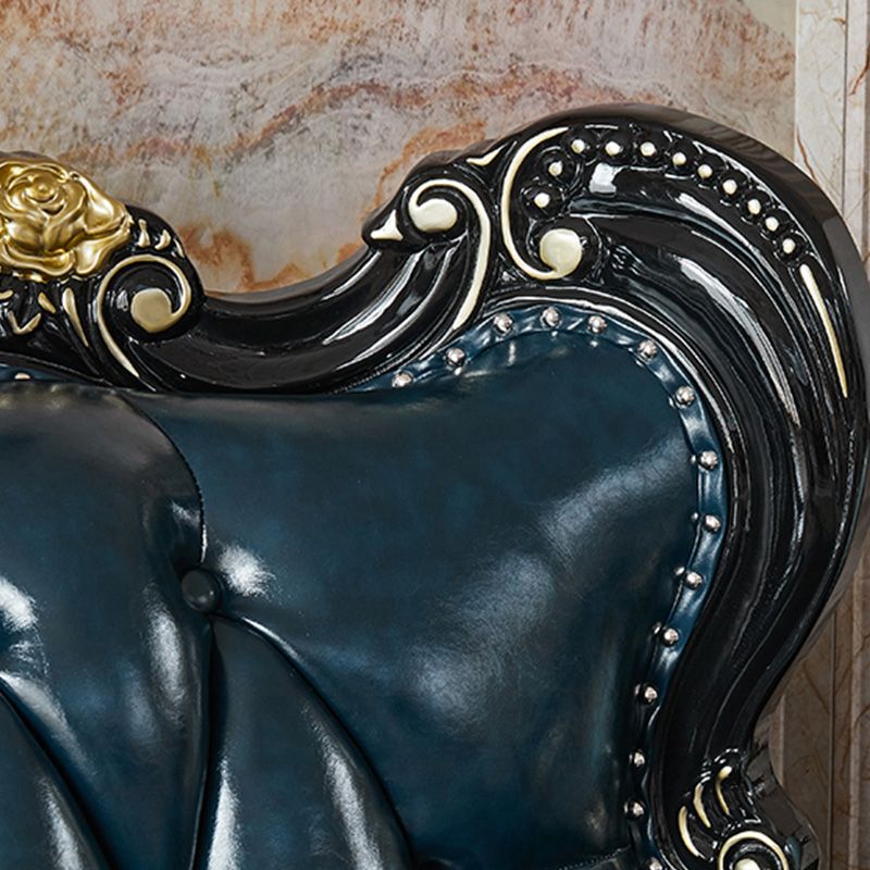 Traditional Leather Sofa Tufted Split-Back Seating Flared Arm Clearhalo 'furn' 'furn_sofas' 'Furniture' 'Living Room Furniture' 'Sofa' 'sofas' 1200x1200_cd6a5d2e-b1d9-4d8a-a933-23b8f09ae01c