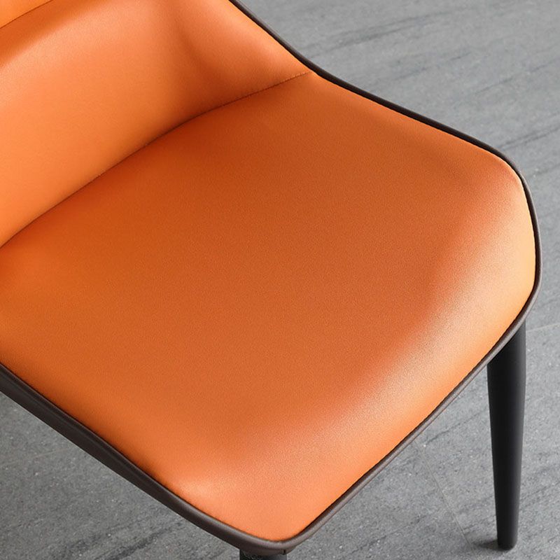 Contemporary Wingback Side Chairs Leather Dining Side Chair for Kitchen Clearhalo 'Dining Chairs' 'Dining Tables & Seating' 'dining_chair' 'furn' 'furn_dining_chair' 'Furniture' 'Kitchen & Dining Furniture' 1200x1200_cd6bf25e-cc63-423a-b7a9-01e075c2936f