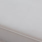 Chaise longue moderna da salotto con braccioli arrotolati e imbottita