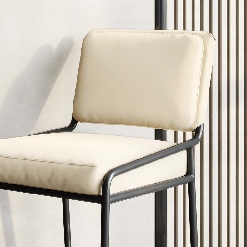 Upholstered Dining Chairs Armless Faux Leather Kitchen Dining Side Chair