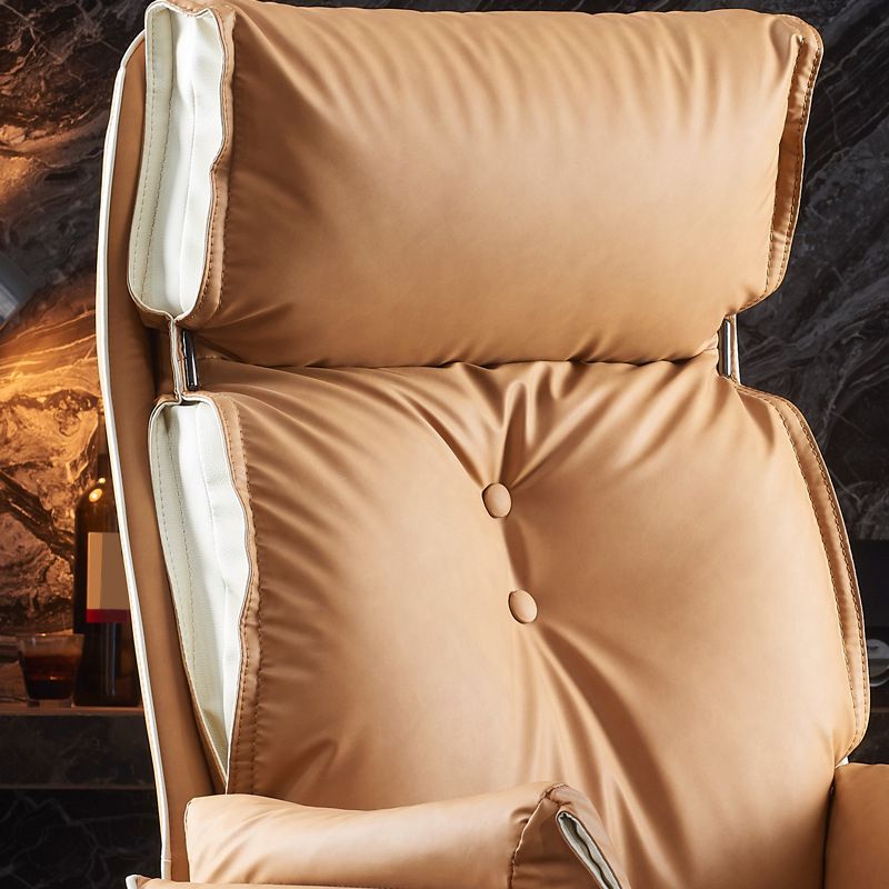 29" Wide Contemporary Managers Chair Orange Leather Executive Chair Clearhalo 'furn' 'furn_office_chair' 'Furniture' 'Office Chairs' 'Office Furniture' 'office_chair' 1200x1200_cd6e4a08-c555-445a-9ece-966c8701afbd