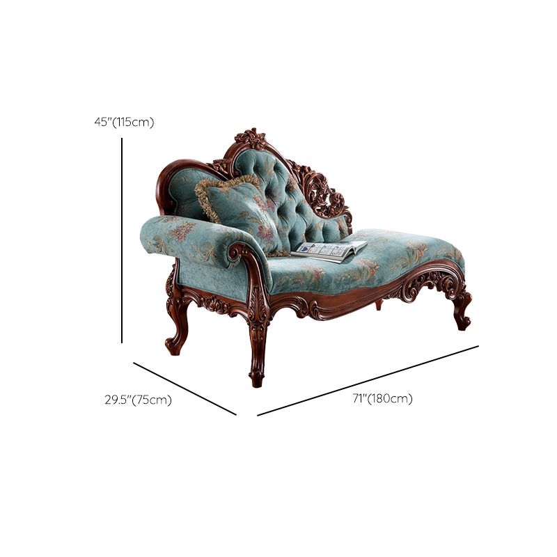 Upholstered Chaise Lounge Couch One Armed Lounge Solid Wood Chair Clearhalo 'Chairs & Seating' 'Chaise Lounge' 'chaise_lounge' 'furn' 'furn_chaise_lounge' 'Furniture' 'Living Room Furniture' 1200x1200_cd71dbc6-8891-44ec-8d0c-5d064756d9a0