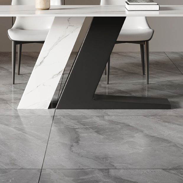 Modern Style 1/3/4/5/7 Pieces Dining Sintered Stone Dining Table Set for Kitchen Clearhalo 'Dining Room Sets' 'Dining Tables & Seating' 'dining_room_set' 'furn' 'furn_dining_room_set' 'Furniture' 'furniture_dining_room_set' 'Kitchen & Dining Furniture' 1200x1200_cd7238c5-4ef1-4f3d-8975-0476bce4b396