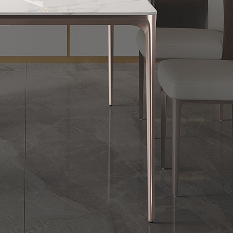 Modern Rectangle Dining Table Sintered Stone Table with 4 Legs Clearhalo 'Dining Tables & Seating' 'Dining Tables' 'dining_table' 'furn' 'furn_dining_table' 'Furniture' 'Kitchen & Dining Furniture' 1200x1200_cd72858e-7920-480a-9902-707bbc7acf0f