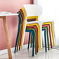 Contemporary Style Stackable Chair Dining Open Back Armless Chairs with Plastic Legs Clearhalo 'Dining Chairs' 'Dining Tables & Seating' 'dining_chair' 'Furniture' 'furniture_dining_chair' 'Kitchen & Dining Furniture' 1200x1200_cd739d39-a8db-43a9-9806-836e302e4215