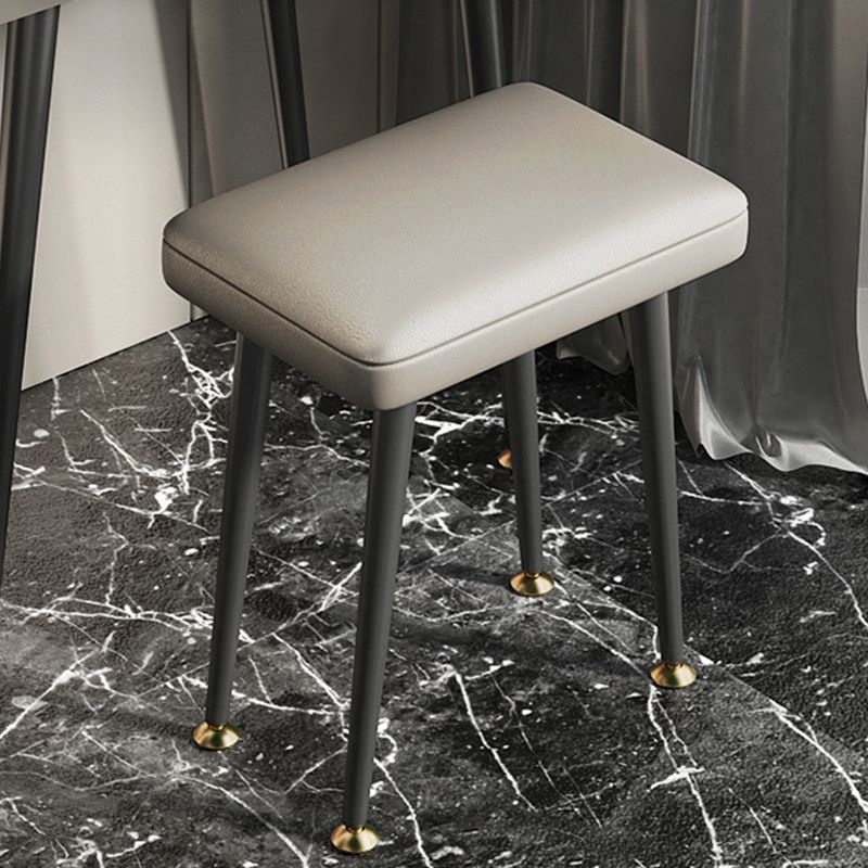 Modern Grey Makeup Vanity Desk Desk Slate Top Top Up Vanity per camera da letto