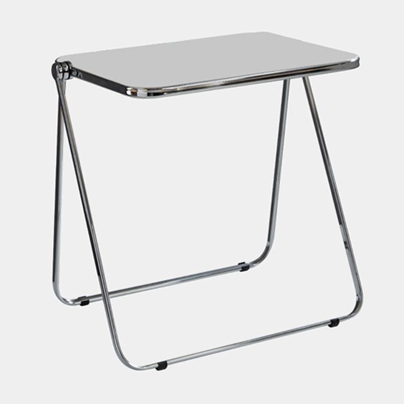 Modern Style Office Desk Home Bedroom Acrylic Adjustable Folding Table,25.1"L X 19.6"W Clearhalo 'furn' 'furn_office_desk' 'Furniture' 'furniture_office_desk' 'Office Desks' 'Office Furniture' 'office_desk' 1200x1200_cd76e72b-935a-4b05-aeed-5d0a9680ecb0