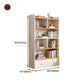 Wooden Closed Back Bookcase Modern Standard Bookshelf for Home Clearhalo 'Bookcases' 'furn' 'furn_bookcases' 'Furniture' 'Office Furniture' 1200x1200_cd777526-d0cd-43e8-974b-e73e81602a9e