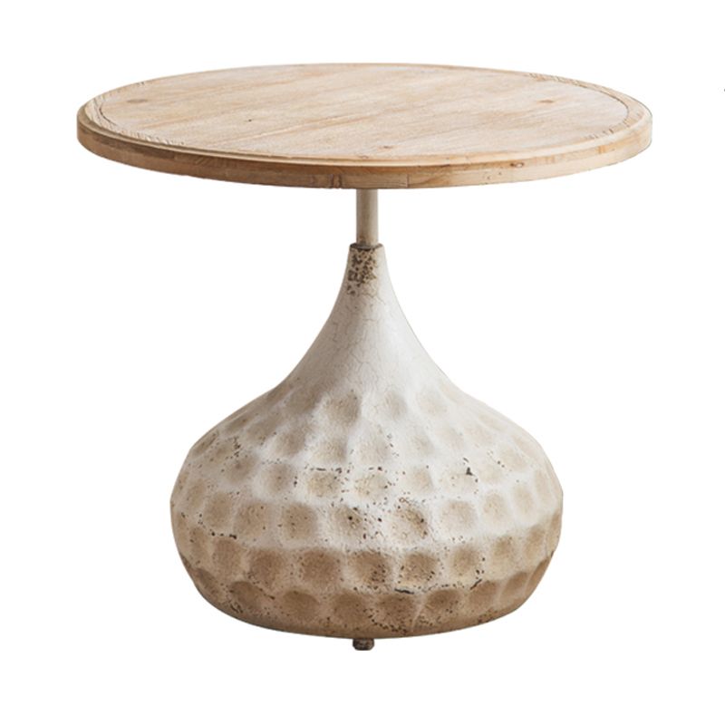 Tavolino in legno rotondo in legno di campagna francese tavolino.
