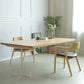 Natural Dining Table Rectangle Contemporary Style Solid Wood Dinner Table Clearhalo 'Dining Tables & Seating' 'Dining Tables' 'dining_table' 'furn' 'furn_dining_table' 'Furniture' 'Kitchen & Dining Furniture' 1200x1200_cd7aa027-a114-427c-97d2-69c52faa033a