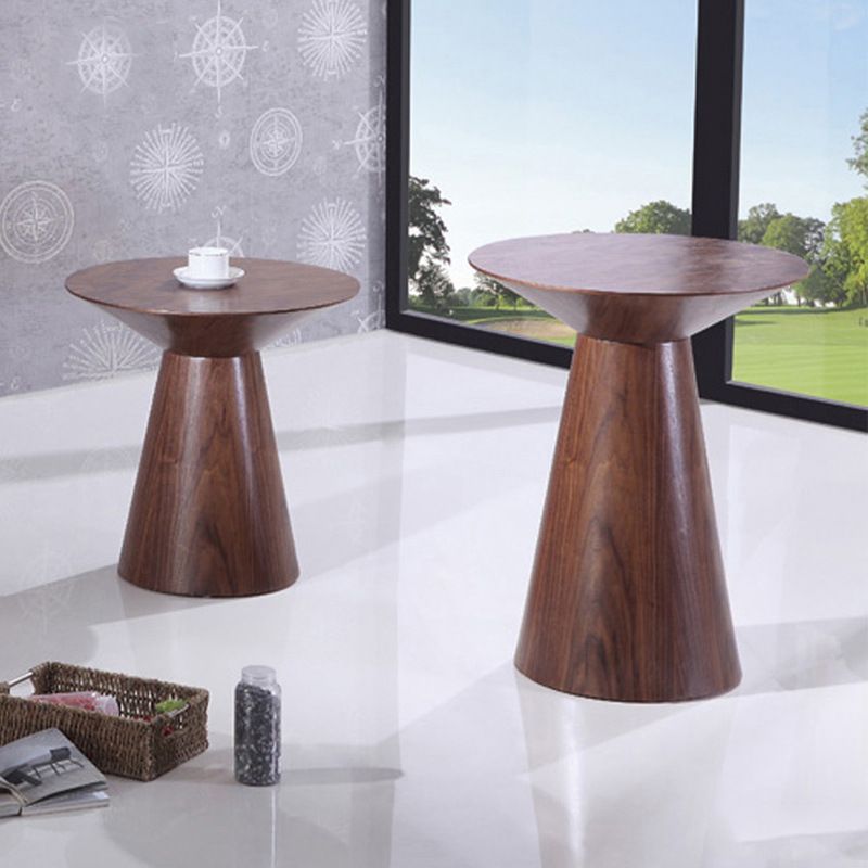 Mesa contemporánea de la sala de estar de madera maciza/mesa de pedestal cuadrado