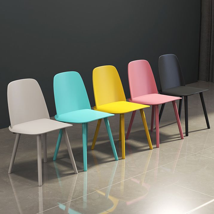 Glam Style Side Chair Plastic Indoor Dining Chair (Set of 2) Clearhalo 'Dining Chairs' 'Dining Tables & Seating' 'dining_chair' 'furn' 'furn_dining_chair' 'Furniture' 'furniture_dining_chair' 'Kitchen & Dining Furniture' 1200x1200_cd7c11f7-46ea-4935-aa72-57f37ff2849b