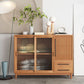 Glam Buffet Server Pine Dining Server con porte per soggiorno