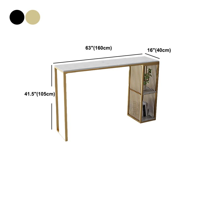 Tabella dei pub contemporanei in altezza da 42 pollici in marmo artificiale tavolo da bar