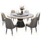 Contemporary Sintered Stone Top Dinette Set with Round Table Dining Room Set for Dining Room Clearhalo 'Dining Room Sets' 'Dining Tables & Seating' 'dining_room_set' 'furn' 'furn_dining_room_set' 'Furniture' 'furniture_dining_room_set' 'Kitchen & Dining Furniture' 'kitchen&dining_furn' 'kitchen' 1200x1200_cd7f0bde-8d46-46f2-96ec-b5132ddd7d62