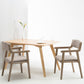 Contemporary Dining Chair 18'' Wide Open Arm Chair with 4 Wood Legs for Home Use Clearhalo ' kitchen&dining_furn' 'Dining Chairs' 'Dining Tables & Seating' 'dining_chair' 'furn' 'furn_dining_chair' 'Furniture' 'furniture_dining_chair' 'Kitchen & Dining Furniture' 'kitchen' 1200x1200_cd7f4850-6289-47b9-bf10-6037d5473603