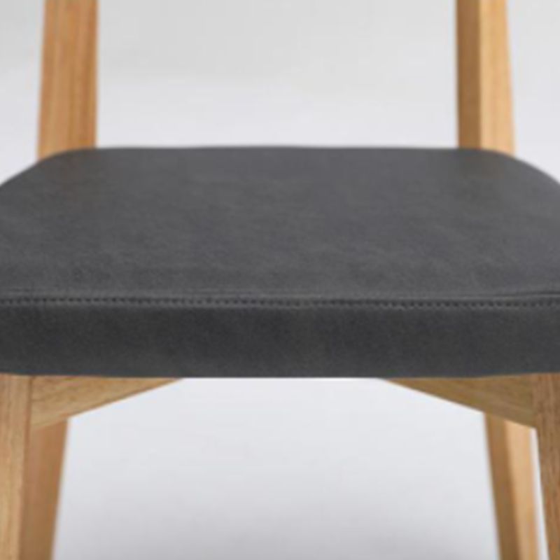 Silla sin brazo17.5 "L x 19.6" W x 33.2 "H Presidente de marco de madera sólida para sala de estar