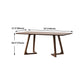 Modern Solid Wood Dining Room Collection Double Pedestal Dining Table in Walnut Clearhalo 'Dining Tables & Seating' 'Dining Tables' 'dining_table' 'furn' 'furn_dining_table' 'Furniture' 'Kitchen & Dining Furniture' 1200x1200_cd81dcd1-7ac7-4d39-923e-404a3af32e55