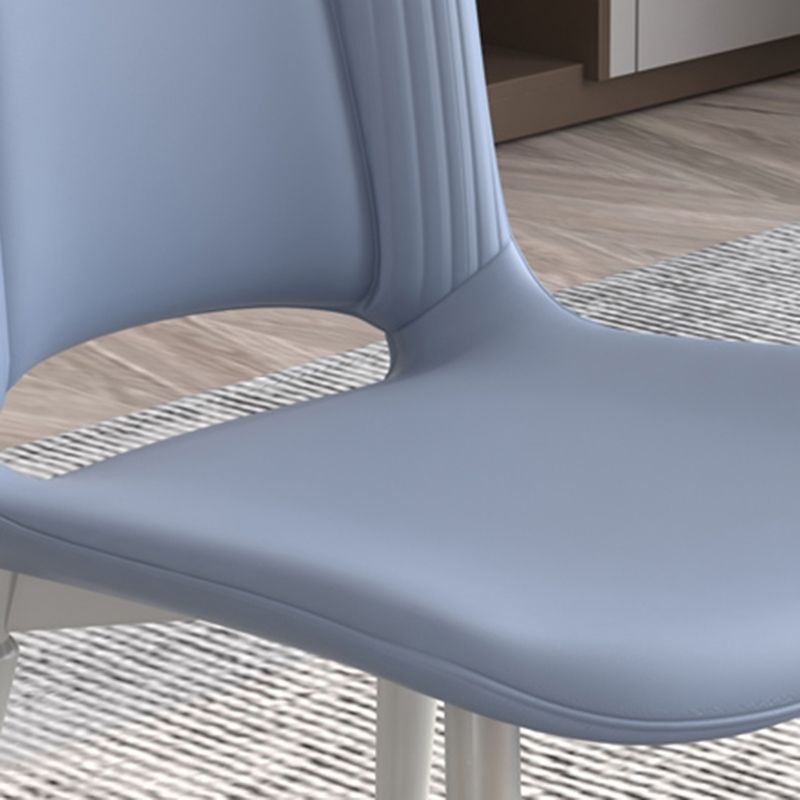 Contemporary Metal Armless Dining Room Chairs Open Back Dining Side Chair for Home Use Clearhalo ' kitchen&dining_furn' 'Dining Chairs' 'Dining Tables & Seating' 'dining_chair' 'furn' 'furn_dining_chair' 'Furniture' 'furniture_dining_chair' 'Kitchen & Dining Furniture' 'kitchen' 1200x1200_cd8249ca-049e-4bea-adc1-f8aa78bbc9ce