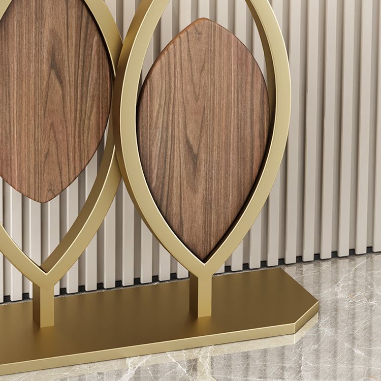 グラムコンソールアクセントテーブルアンティークフィニッシュハーフムーンコンソールテーブル