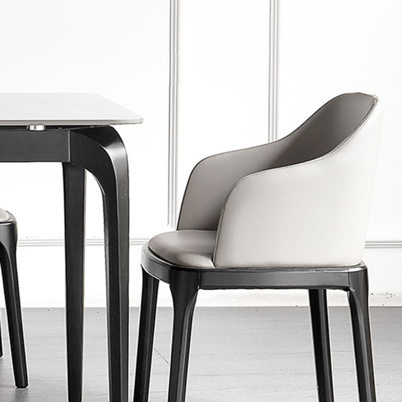 Modern 1/5 Pieces Dining Set Rectangle Stone Dining Table for Kitchen Clearhalo 'Dining Room Sets' 'Dining Tables & Seating' 'dining_room_set' 'furn' 'furn_dining_room_set' 'Furniture' 'Kitchen & Dining Furniture' 1200x1200_cd850ae5-8fa6-4705-a3c9-b0d893eac59f