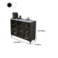 Glam -glazen deuren buffet sideboard stenen dinerserver voor woonkamer