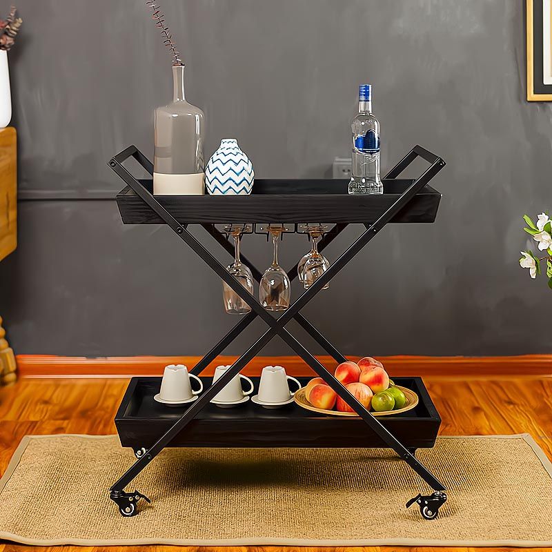 27.56 "H ROLLING TABLE DE PREP moderne Table de préparation rectangulaire en bois pour usage domestique