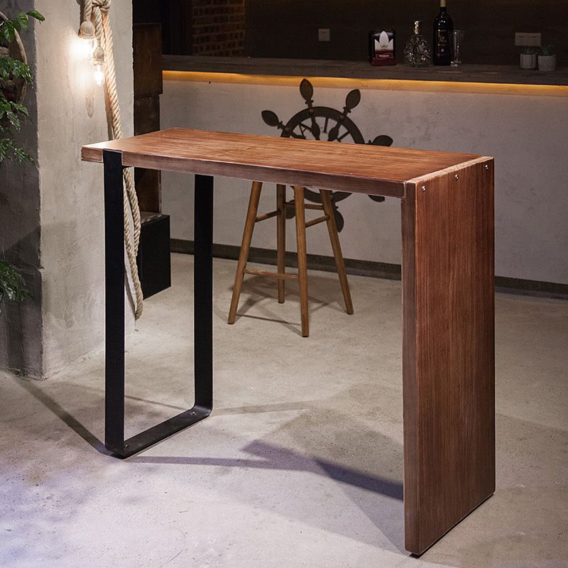 長方形のバーテーブルセットモダンな1/2/3ピースソリッドウッドカウンターの高さセット