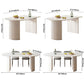 Oval Shape White Dining Table Sintered Stone Table Contemporary with Double Pedestal Clearhalo ' dining_table' 'Dining Tables & Seating' 'Dining Tables' 'furn' 'furn_dining_table' 'Furniture' 'furniture_dining_table' 'Kitchen & Dining Furniture' 'kitchen&dining_furn' 'kitchen' 'kitchen_dining_table' 1200x1200_cd89bc89-46f6-4f24-b5e2-81a8a6c5a2a9