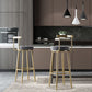 Nordic Style Bar-stool Round Seat Counter Bar Stool with Metal Legs Clearhalo 'Bar Furniture' 'Bar Stools' 'bar_stools' 'furn' 'furn_bar_stools' 'Furniture' 'Kitchen & Dining Furniture' 1200x1200_cd8a5113-8e1d-4e09-9140-a4cc6b241684