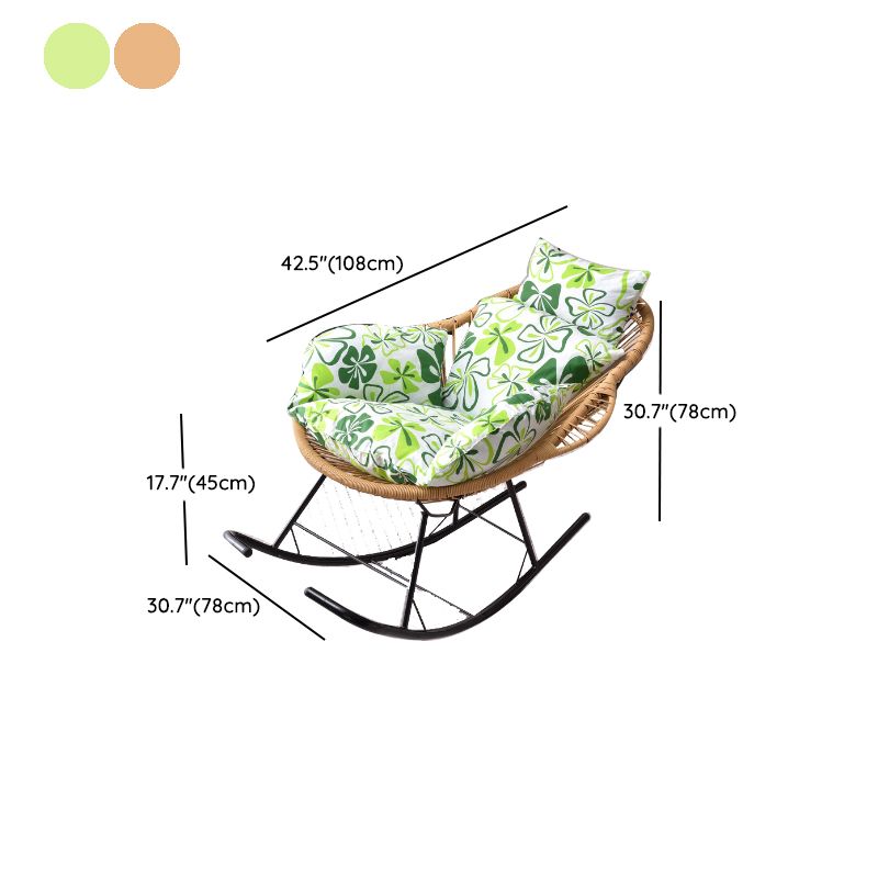 Simple Style Lounge Leisure Chaise Rocking Chair Home Iron Lazy Chair Clearhalo 'Chairs & Seating' 'furn' 'furn_rocking_chairs' 'Furniture' 'Living Room Furniture' 'Rocking Chairs' 'rocking_chairs' 1200x1200_cd8b3bb7-725d-4e00-8b66-68feaaa1a6ce