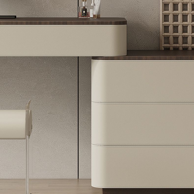 Casseggiatore da tavolo da vanità per trucco in legno contemporaneo con deposito 8 cassetti per camera da letto