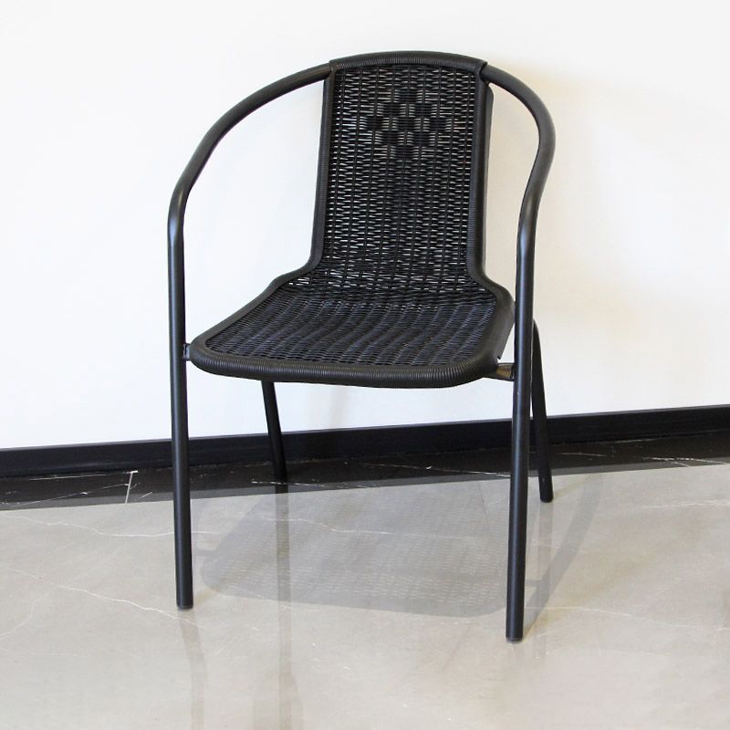 Eigentijdse stijl armstoel plastic dineren accentstoel voor eetkamer