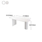 Irregular Shape White Table for Restaurant Modern Island Table with Double Pedestal Clearhalo 'Dining Tables & Seating' 'Dining Tables' 'dining_table' 'furn' 'furn_dining_table' 'Furniture' 'furniture_dining_table' 'Kitchen & Dining Furniture' 'kitchen' 'kitchen_dining_table' 1200x1200_cd8f5d31-037a-4edd-9d1d-0d7f0856e2df