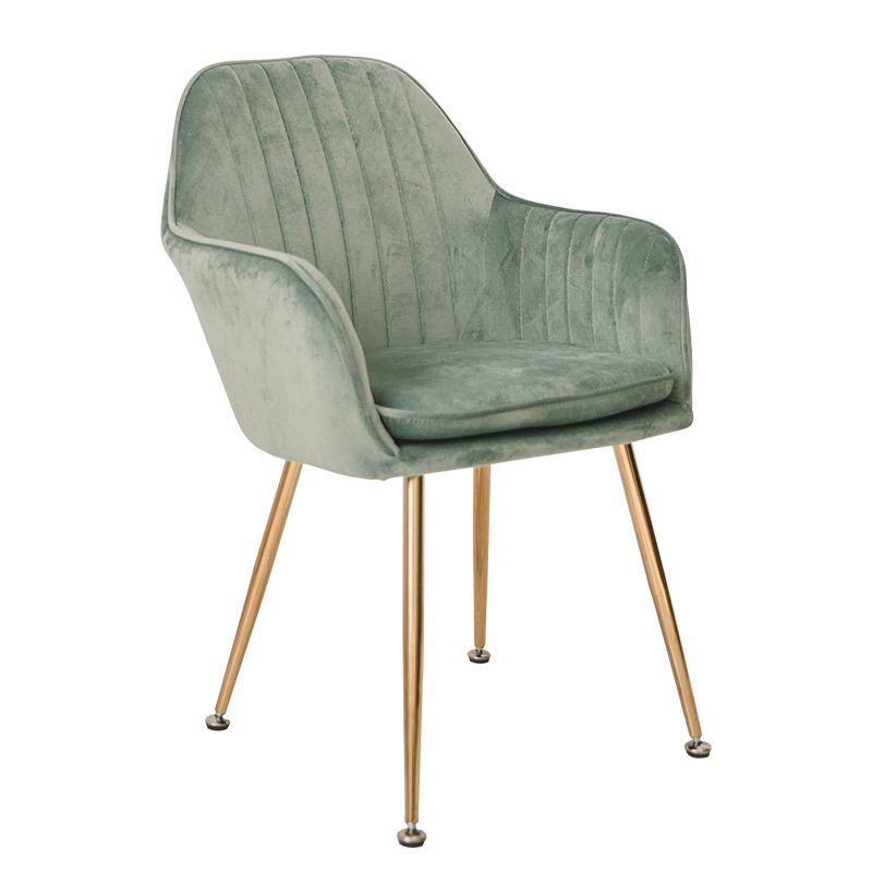 Scandinavian Style Upholstered Side Chairs Solid Back Arm Dining Chairs for Home Use Clearhalo ' kitchen&dining_furn' 'Dining Chairs' 'Dining Tables & Seating' 'dining_chair' 'furn' 'furn_dining_chair' 'Furniture' 'furniture_dining_chair' 'Kitchen & Dining Furniture' 'kitchen' 1200x1200_cd8fce24-76fd-449f-907d-a08cf0077f48