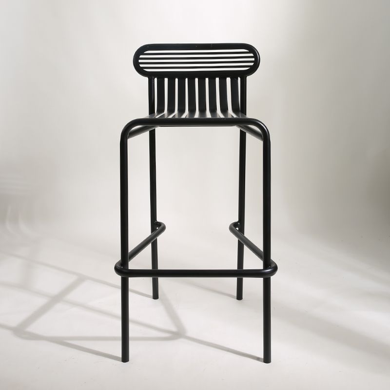 Table de table de bar en fer carrée industrielle 1/2 pièces Table de comptoir avec tabourets hauts métalliques