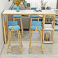 Stone Bar Dining Table Glam Rectangle Bar Table with Double Pedestal for Dining Room Clearhalo 'Bar Furniture' 'Bar Tables' 'bar_tables' 'furn' 'furn_bar_tables' 'Furniture' 'furniture_bar_tables' 'Kitchen & Dining Furniture' 1200x1200_cd91cc08-59ba-411b-b46c-37d4d7989326