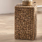 Solid Wood Living Room Side Table Light Brown Square End Table