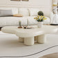 4 Legs Cloud Shaped Coffee Table Solid Wood 1 Single Cocktail Table