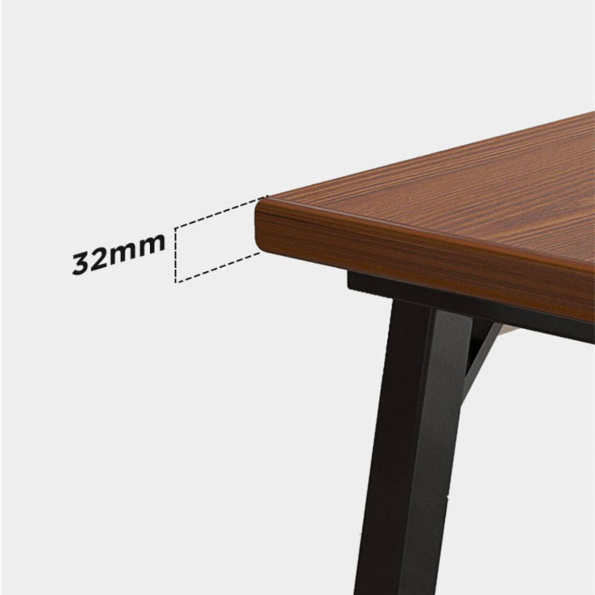 Hedendaagse rechthoekige schrijfbureau Engineered Wood Office Desk met benen