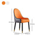 Solid Back Arm Side Chair Scandinavian Design Leather Dining Side Chair Clearhalo 'Dining Chairs' 'Dining Tables & Seating' 'dining_chair' 'furn' 'furn_dining_chair' 'Furniture' 'Kitchen & Dining Furniture' 1200x1200_cd96a654-9df1-4813-96da-5f875494a1f7